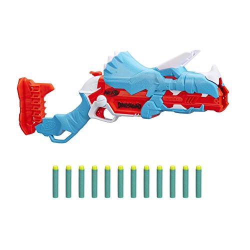 NERF DinoSquad Tricerablast - Dartblaster - 12 darts - Triceratops design