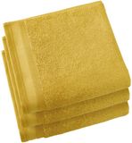 De Witte Lietaer Handdoeken Contessa, Golden Yellow - 50 x 100 cm - 3 stuks - Katoen
