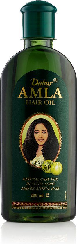 Dabur Amla Haarolie 200ml - Voor Gehydrateerd, Zacht en Glanzend Haar