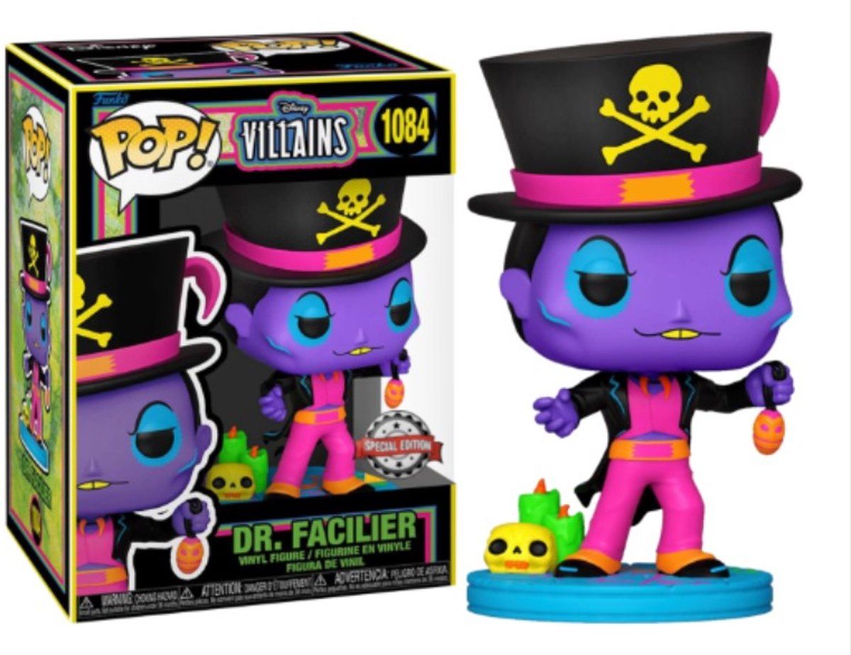 Funko POP! Disney Villains - Dr. Facilier Blacklight - Special Edition #1084