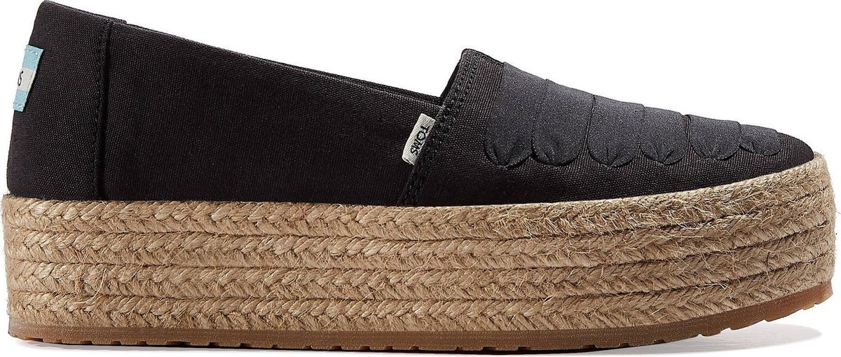 TOMS Valencia Dames Espadrilles - Black - Maat 37