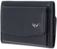 Golden Head Leren portemonnee Polo RFID Protect Minischeintasche 1314 Marineblau