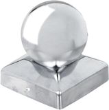 GAH Alberts Paalkap Metaal Zilver 90 mm