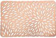Zeller sets de table - 8x - cuivre brillant - rectangulaire - 29 x 44 cm - sous-verres