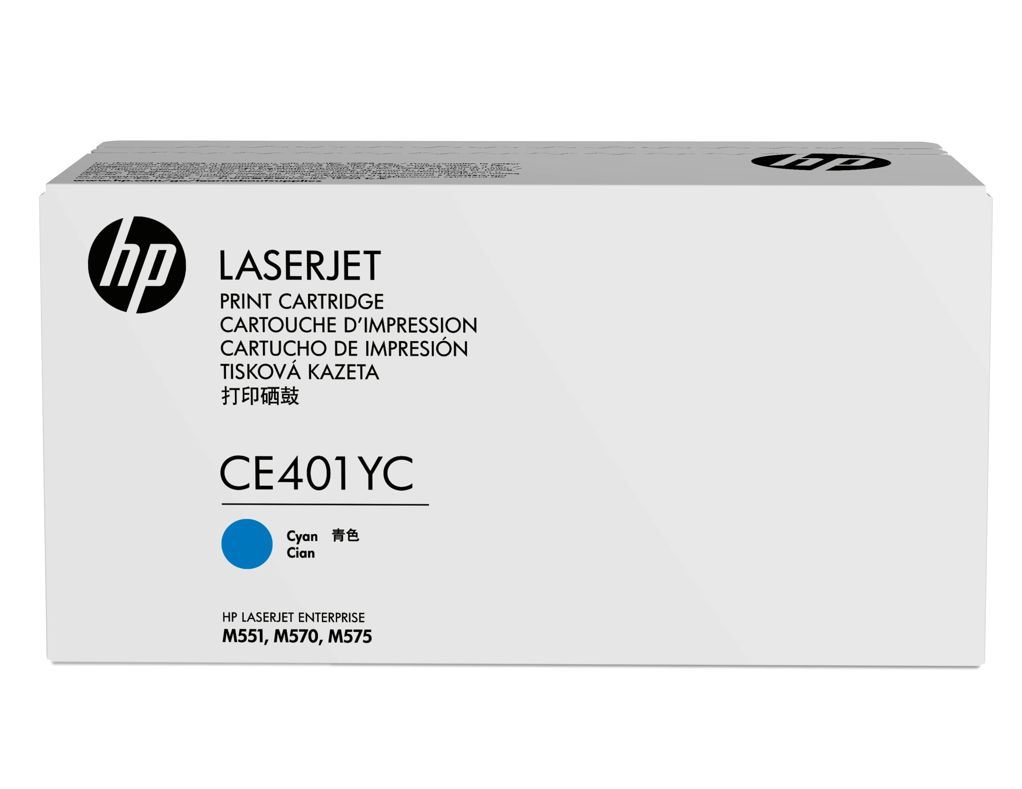 HP 507Y Cyan Toner Cartridge (CE401YC)