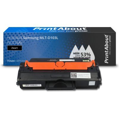 PrintAbout Huismerk MLT-D103L Toner Zwart | Compatibel met Samsung