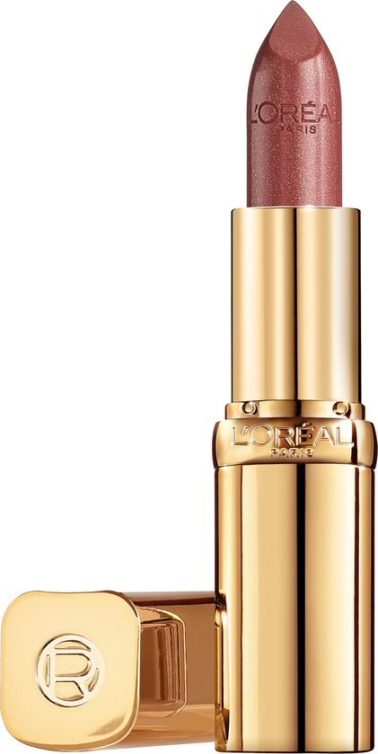 L'Oréal Make-Up Designer Color Riche Satin Lipstick - 362 Cappucino Crystal - Rood - Verzorgende, Lippenstift Verrijkt met Arganolie - 4,54 gr.