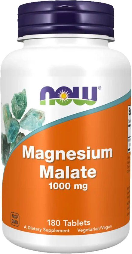 Now Foods - Magnesium Malate 1000mg - 180 Tabletten