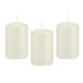 Trend Candles 8x Ivoire Blanc Bougie Cylindrique/Bûche 5 x 8 cm 18 Heures de Combustion - Bougies Inodores - Décorations d'Intérieur