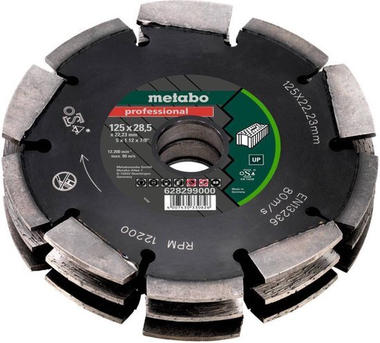 Metabo 628299000 DIA-FS3 Professional Diamantschijf - 125 x 22,23mm - UP - Universeel