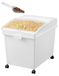 VEVOR Conteneur de Riz à Roulettes 3PCS Bac à Riz avec Couvercle Coulissant 40L*3