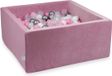 Viking Choice Ballenbak - roze - 400 ballen - 90x90x40 cm - vierkant
