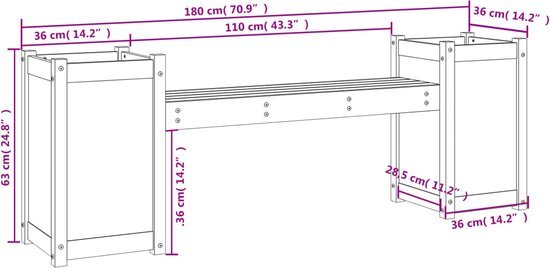 vidaXL-Bankje-met-plantenbakken-180x36x63-cm-grenenhout-grijs