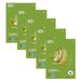 Staufen Green collegeblok - DIN A4, liniaalmaat 22 (5 mm vierkant), 80 vel, 4 gaten, premium wit 70g/m² gerecycled papier, 5 stuks
