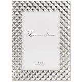 Lawrence Frames 4x6 Zilveren Metalen Fotolijst - Diamant Patroon