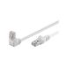 Goobay 94178 CAT 5e patchkabel 1x 90° hoek, F/UTP, wit