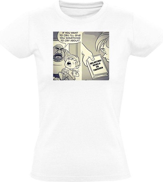 Belasting regels en tarieven Dames T-shirt 4XL - Wit - Katoen
