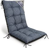 Amazinggirl Jeans Eco linnen Tuinstoelkussen Hoge Rug 50x120 cm