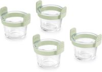 Lékué Airfryer Mini Ovenschaal ø 11 cm - Set 4-delig - Glas - Transparent