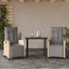 Prolenta Maison Exclusive 3-delige tuinset met kussens, inclusief polyrotan