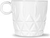 Sagaform Mug de pique 4 pièces, blanc
