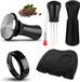 Accessoires de barista premium sans marque - Ensemble de tassage 58 mm avec outil WDT, anneau de dosage et tapis de tassage