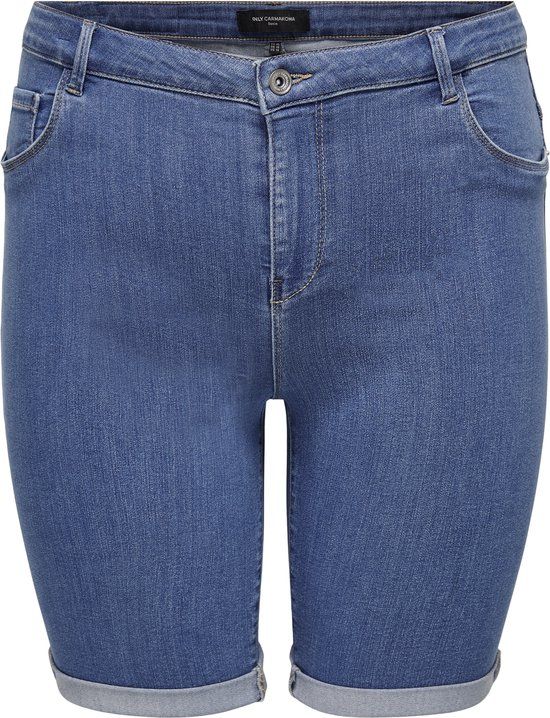 ONLY CARMAKOMA CARTHUNDER Denim Shorts - Medium Blue