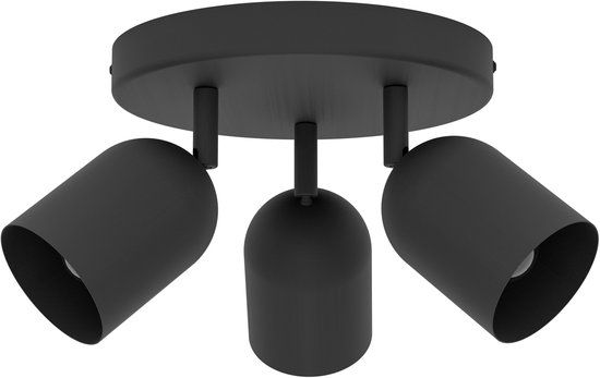 Eglo Tilston Spot - E14 - Ø 25 cm - Zwart - Kantelbaar