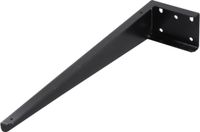 Differnz Support de lavabo 25x420x50 Noir (2 pièces)