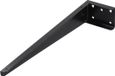 Differnz Support de lavabo 25x420x50 Noir (2 pièces)