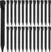 Bol 25 stuks kunststof grondharingen 25 cm zware landschapsranden haringen ankerspikes voor buiten tuin gazon terrasplanktenten (noir)