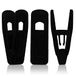 Tinfol Fluwelen hangers - 50st zwarte broekhangers, sterke vingers stroomden clips voor slanke kleding