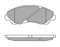 MEYLE Bremsbelagsatz, Scheibenbremse 0252358416/PD Vorderachse | Compatibel met: MITSUBISHI GALANT VIII, GALANT VIII Kombi, LANCER VII, LANCER VII Kombi, LANCER VIII, LANCER VIII Sportback