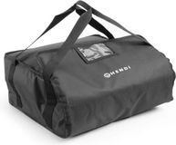 HENDI Pizza transport tas – 45 cm – Geïsoleerd – Zwart – Voor 4 pizza's – Comfortabel handvat