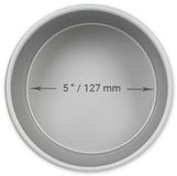 PME Professionele Geanodiseerd Aluminium Ronde Cake Pan 5 x 2 Inch, Zilver