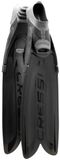 CRESSI Unisex volwassenen Turbo Flex Fins Black 42/43 lichte responsieve zwemvliezen modulair Gara-systeem met verwisselbare bladeren, zwart