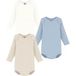 Petit Bateau 3 Bodies Amerikaanse Hals Lange Mouwen - Multicolor - 12 maanden