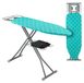 Leifheit Table à repasser, 122 x 39,5 cm, réglable en hauteur, pliable, turquoise