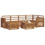 vidaXL - Buiten - bank - set - 7 - st - Naturel - Polyester