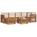 vidaXL - Buiten - bank - set - 7 - st - Naturel - Polyester