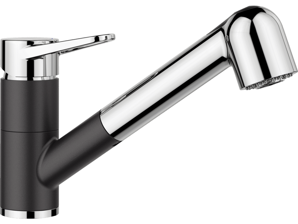 Blanco Wega-S II - Keukenkraan - Chroom/Silgranit Zwart
