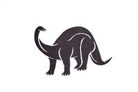 Homemania HOMESRV-49 Wanddecoratie dinosaurus met laden voor studenten, woonkamer, zwart, metaal, 54 x 0,15 x 39 cm