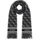 GUESS Sjaal zwart / wit