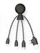 Xoopar - Mr Bio Multi USB-kabel 4-in-1 Octopus-design zwart