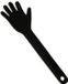 Zwepen Black Label Lederen Paddle - Hand vorm - Zwart