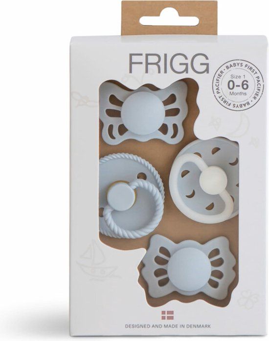 Frigg Speenset Maat 1 0-6 mnd Powder Blue - 4 stuks