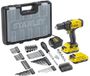 Stanley - Perceuse sans fil 18V avec accessoires, 2x batterie 2,0 Ah Li-Ion, chargeur SFMCD700D2A-QW