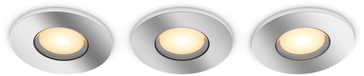 Philips Hue Adore Badkamer Inbouwspot - 3-Pack - White Ambiance - Chroom + Dimmer Switch