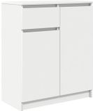 vidaXL Dressoir met lade, wit, 71x35x84 cm, spaanplaat