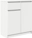 vidaXL Dressoir met lade, wit, 71x35x84 cm, spaanplaat